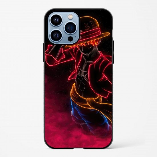 Luffy One Piece Neon Anime – Printed Glossy Phone Case | For All Models