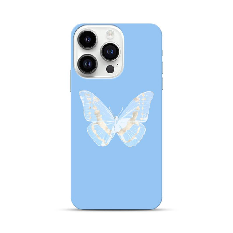 Blue Gold Butterfly – Printed Glossy Phone Case | For All Models