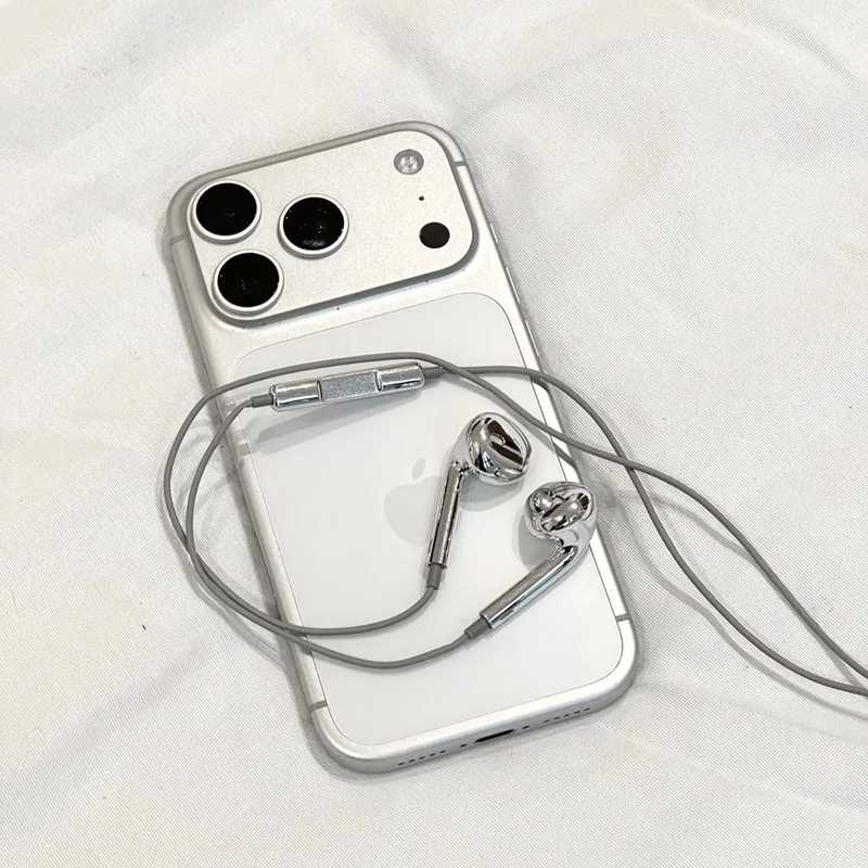 Silver Chrome Handsfree Premium Quality (Limited Edition)